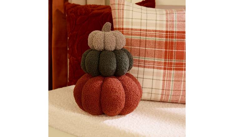 OHS Pumpkin Stack Shaped Cushion - Multi