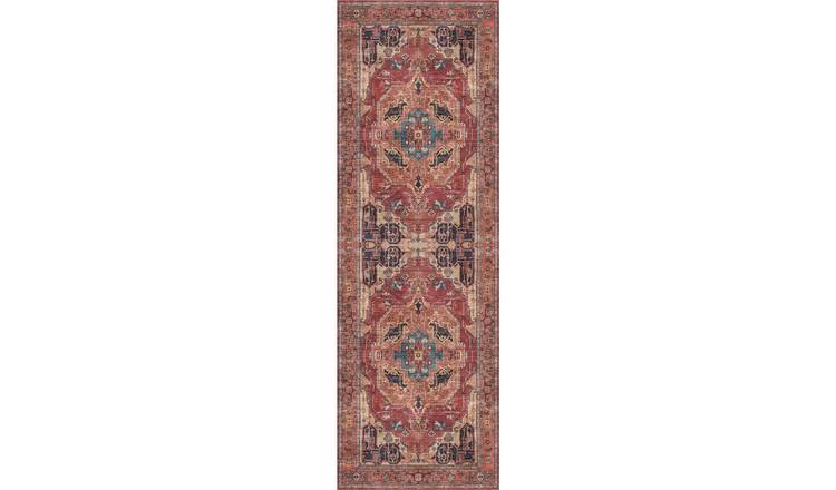 The Rugs Terracotta Alya Persian Classic Runner Rug - 60 x 180cm
