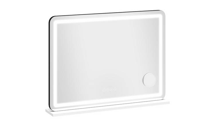 HOMCOM Adjustable Colour Temperature RGB Vanity Mirror - White
