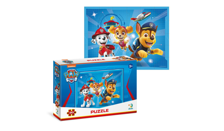 Dodo 30 Pieces Paw Patrol Marshall Skye and Chase Puzzle - Age 3+