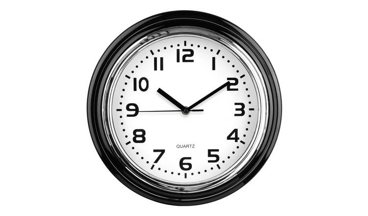 Orsina Siffer 30cm Dia Wall Clock - Chrome