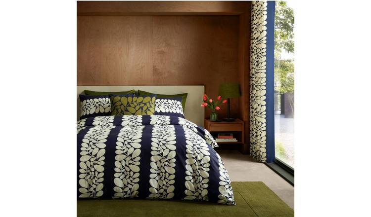 Orla Kiely Sycamore Stripe Navy Duvet Cover Set - Double