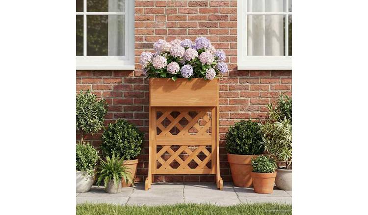 Walplus Firwood Garden Planter - Orange - 48 x 30 x 70.5 cm