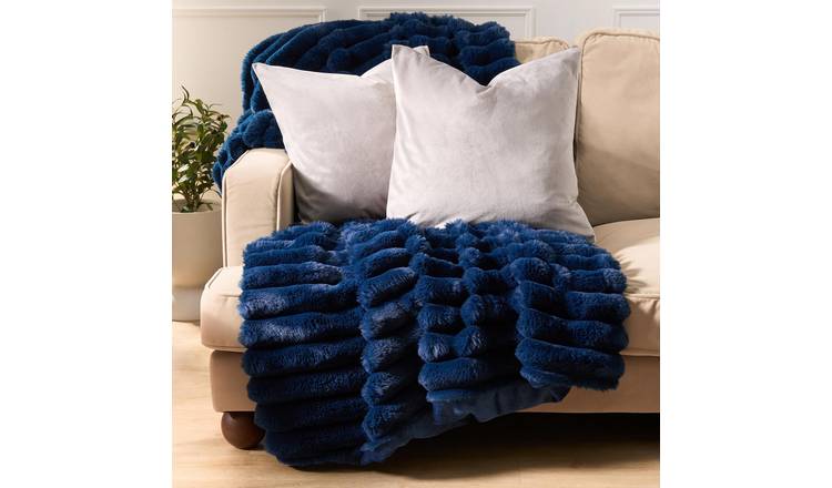 OHS 2 Pack Matte Velvet Cushion Covers 45 x 45cm - Grey