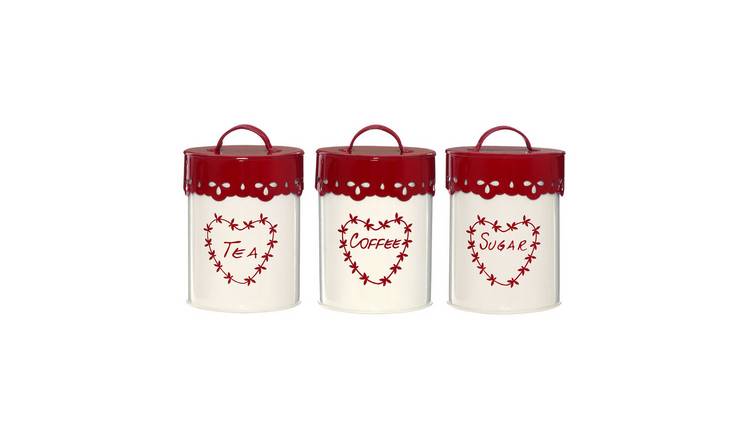 Orsina Anglaise Tea Coffee and Sugar Canister Set