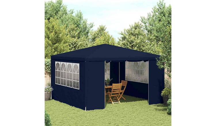 Walplus 4 x 4 m 90gsm Professional Party Tent with Side Walls - Blue
