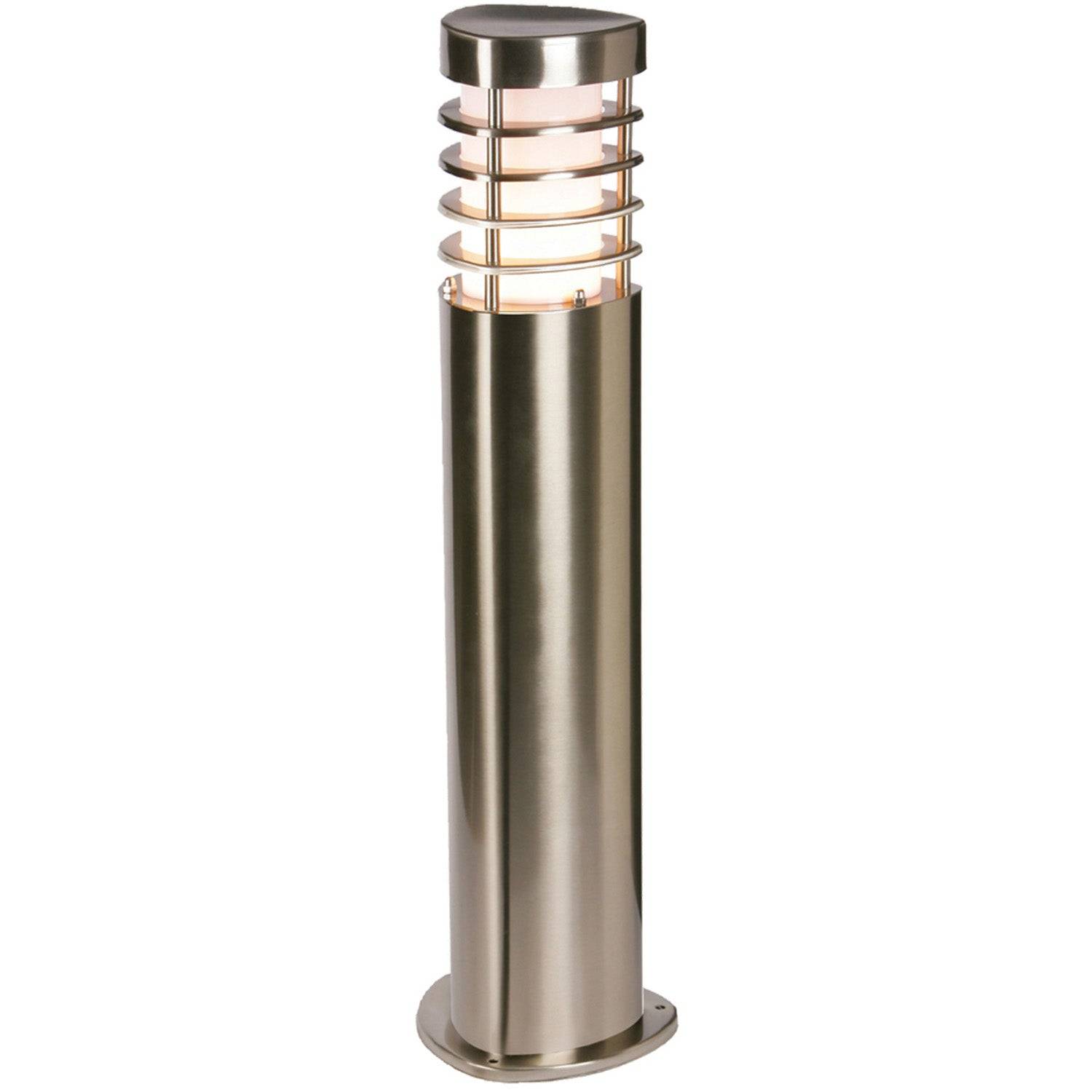 Loops Direct Pack of 2 14cm Stainless Steel LED Outdoor Light - Brushed - Image 2