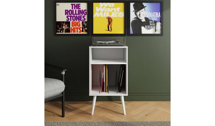 GFW Jaxon Compact Vinyl Turntable Stand - White