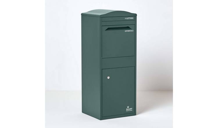 Smart Parcel Box Galvanised Steel Secure Curved Top Delivery Box - Green