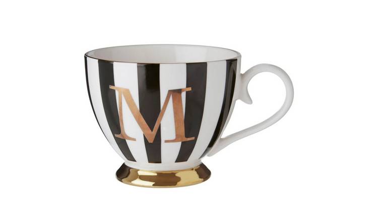 Orsina Duchess M Monogram Mug – Black and White