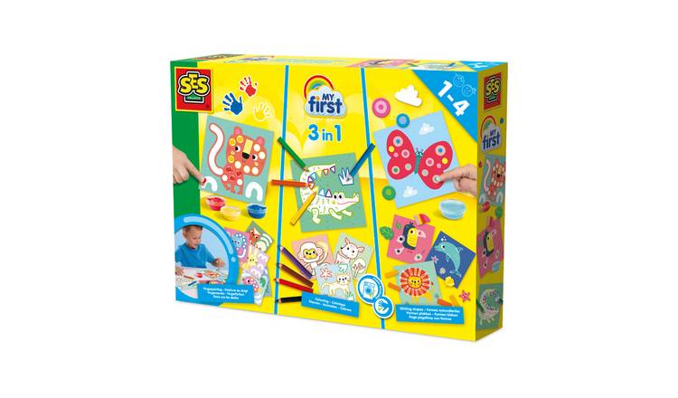 SES Creative My First Finger Paint 3 in 1 Craft Set