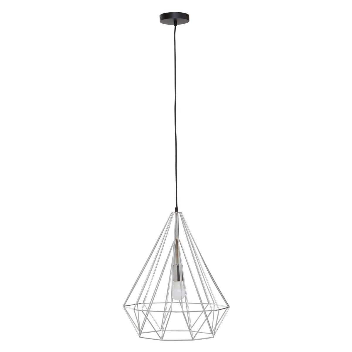 Orsina Wyra Conical Pendant light - Chrome - Image 1
