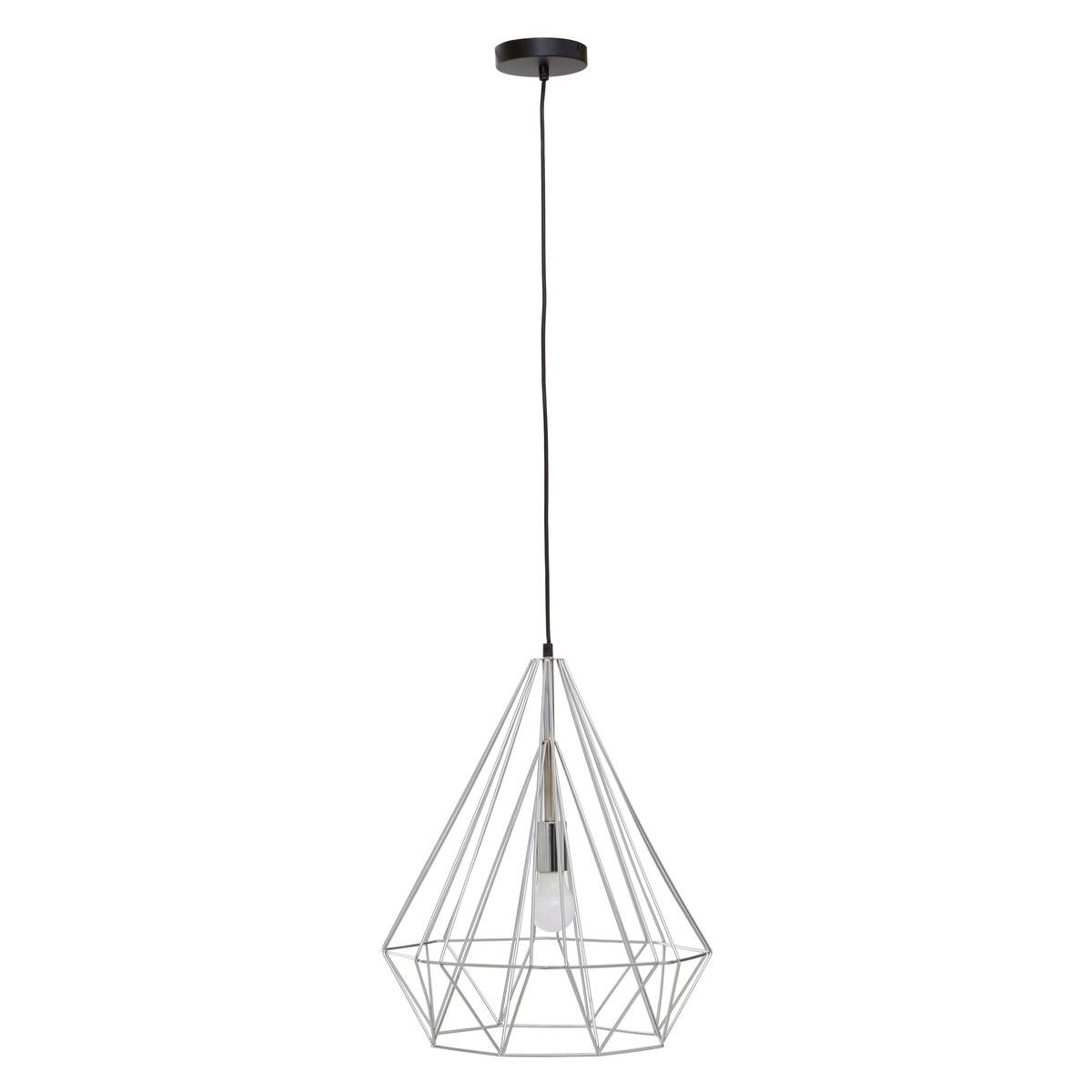 Orsina Wyra Conical Pendant light - Chrome - Image 1