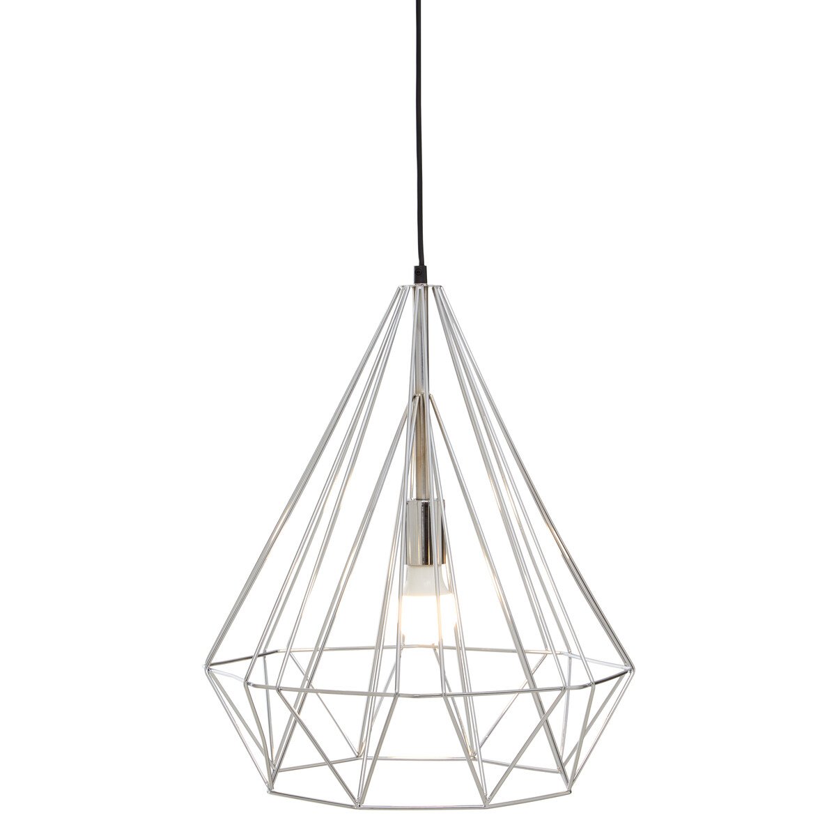 Orsina Wyra Conical Pendant light - Chrome - Image 2