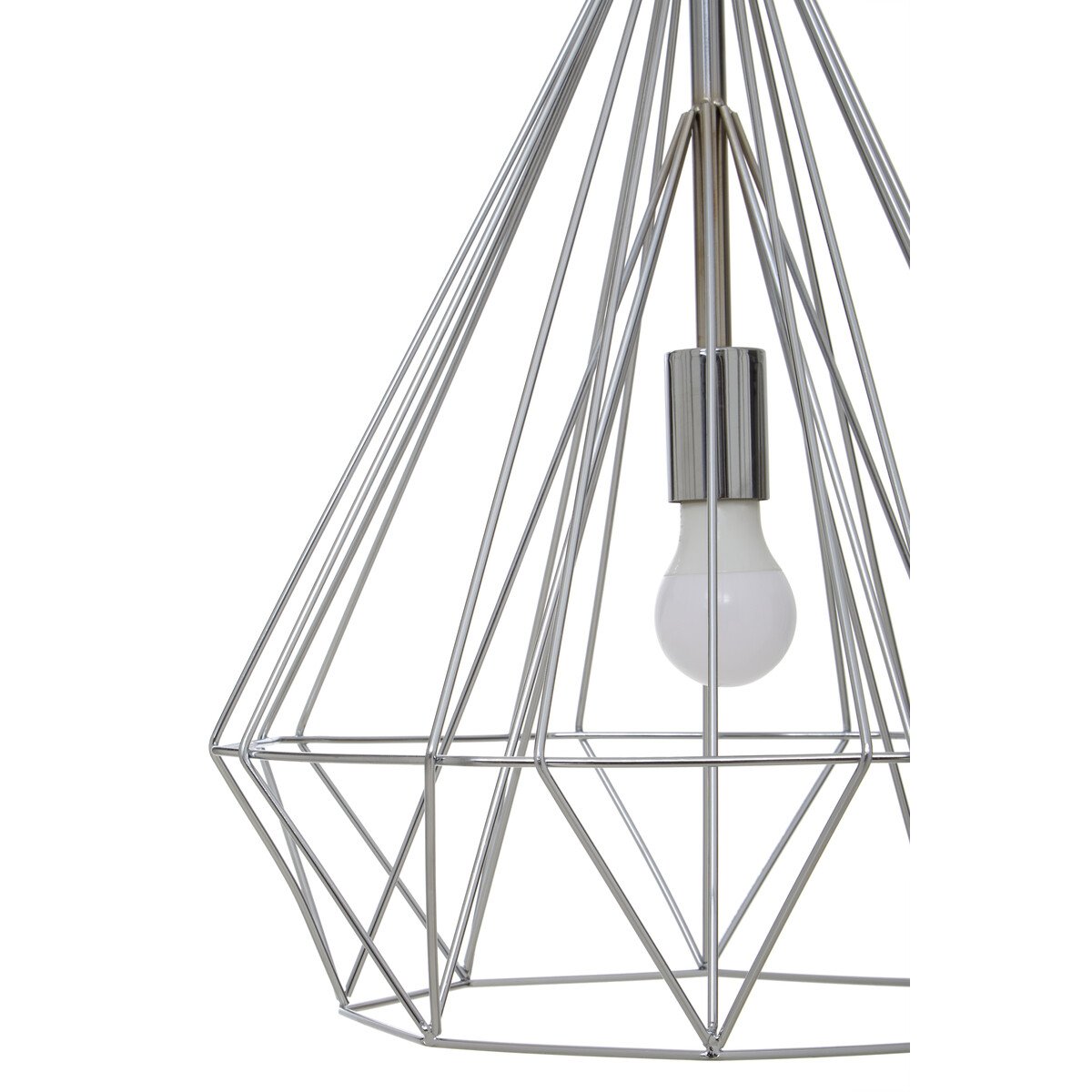 Orsina Wyra Conical Pendant light - Chrome - Image 4