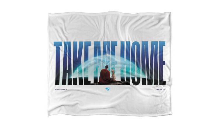 Superman Take Me Home Words Blanket - 152cm x 127cm