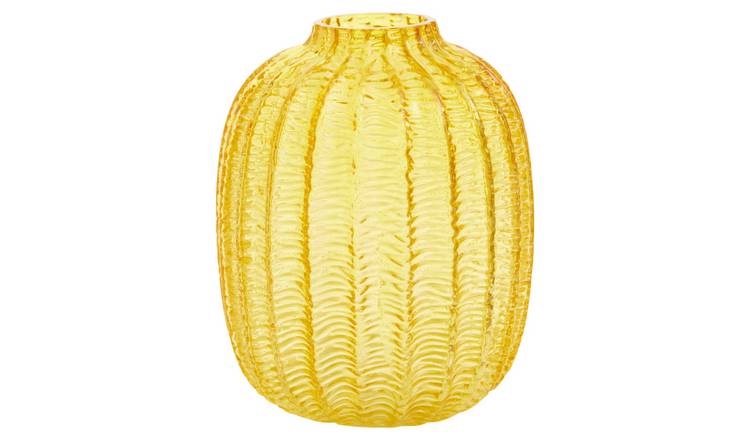 Orsina Bionda Small Glass Vase - Yellow