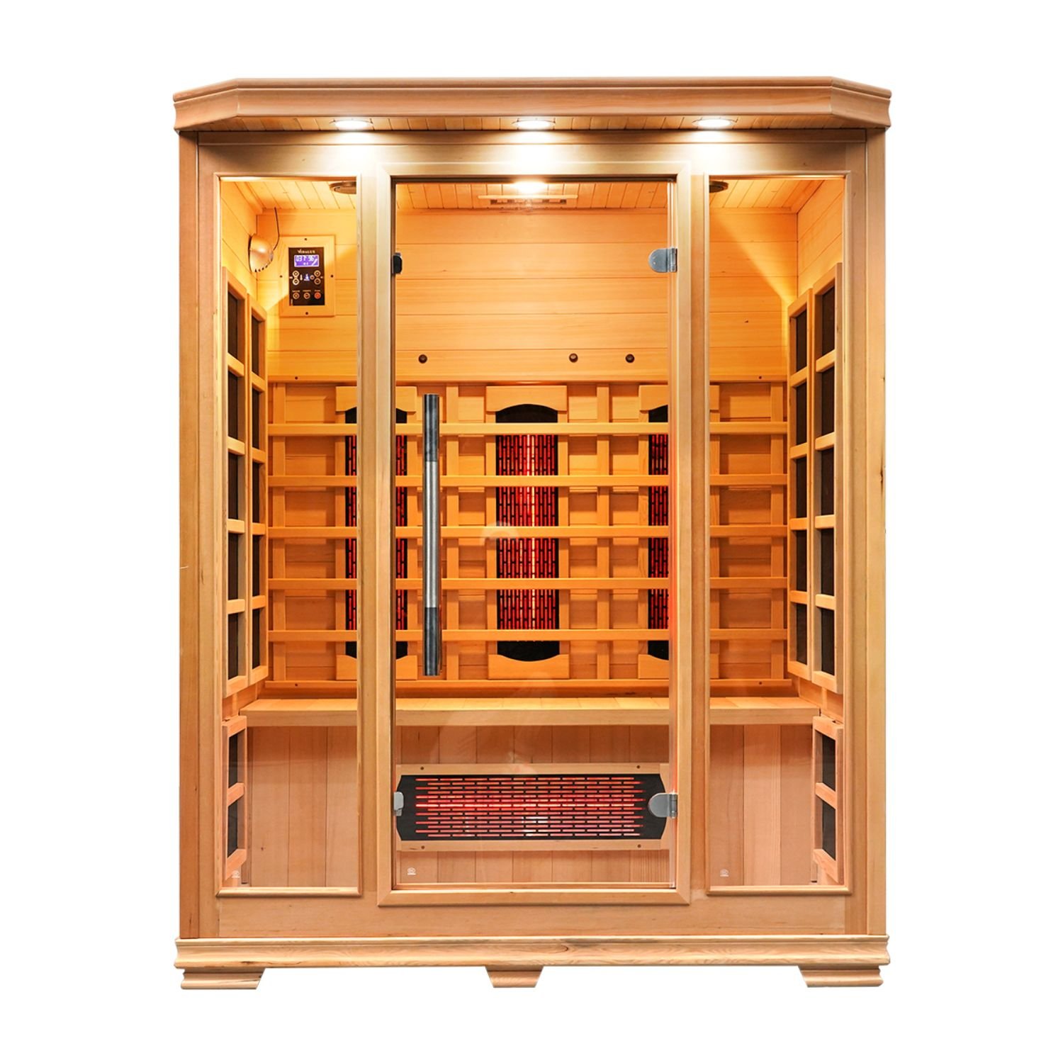 Vidalux  Solara 3 Person Full Spectrum Infrared Sauna With Complete Heat
