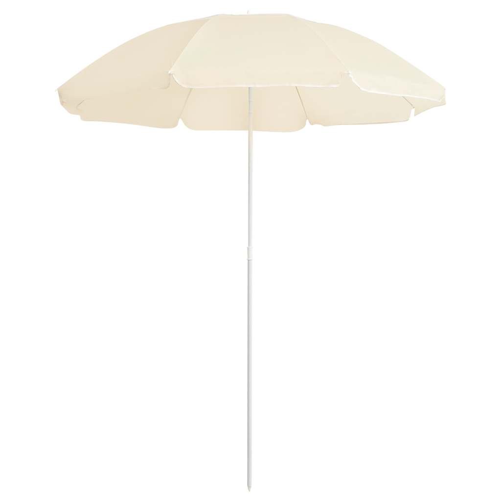 Walplus Polyester Garden Parasol - Sand - 176.5 x 200 cm