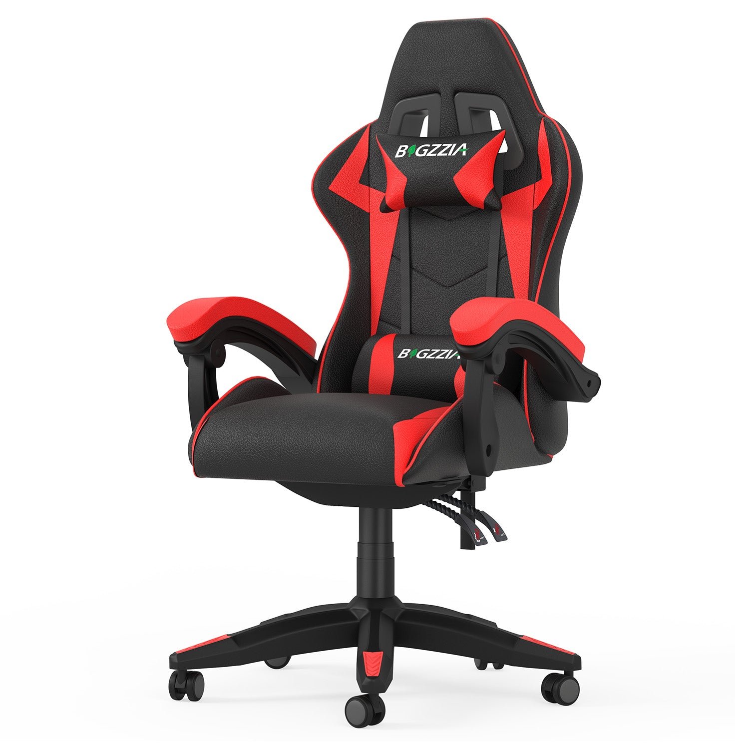 Rattantree Faux Leather High Back Gaming Chair - Red & Black