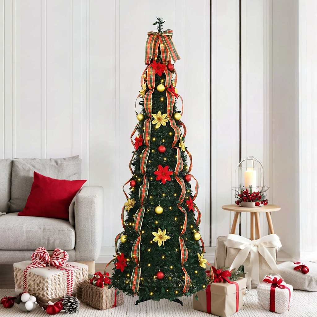 Walplus 150 LED Lights Artificial Christmas Tree - Green - 185 cm