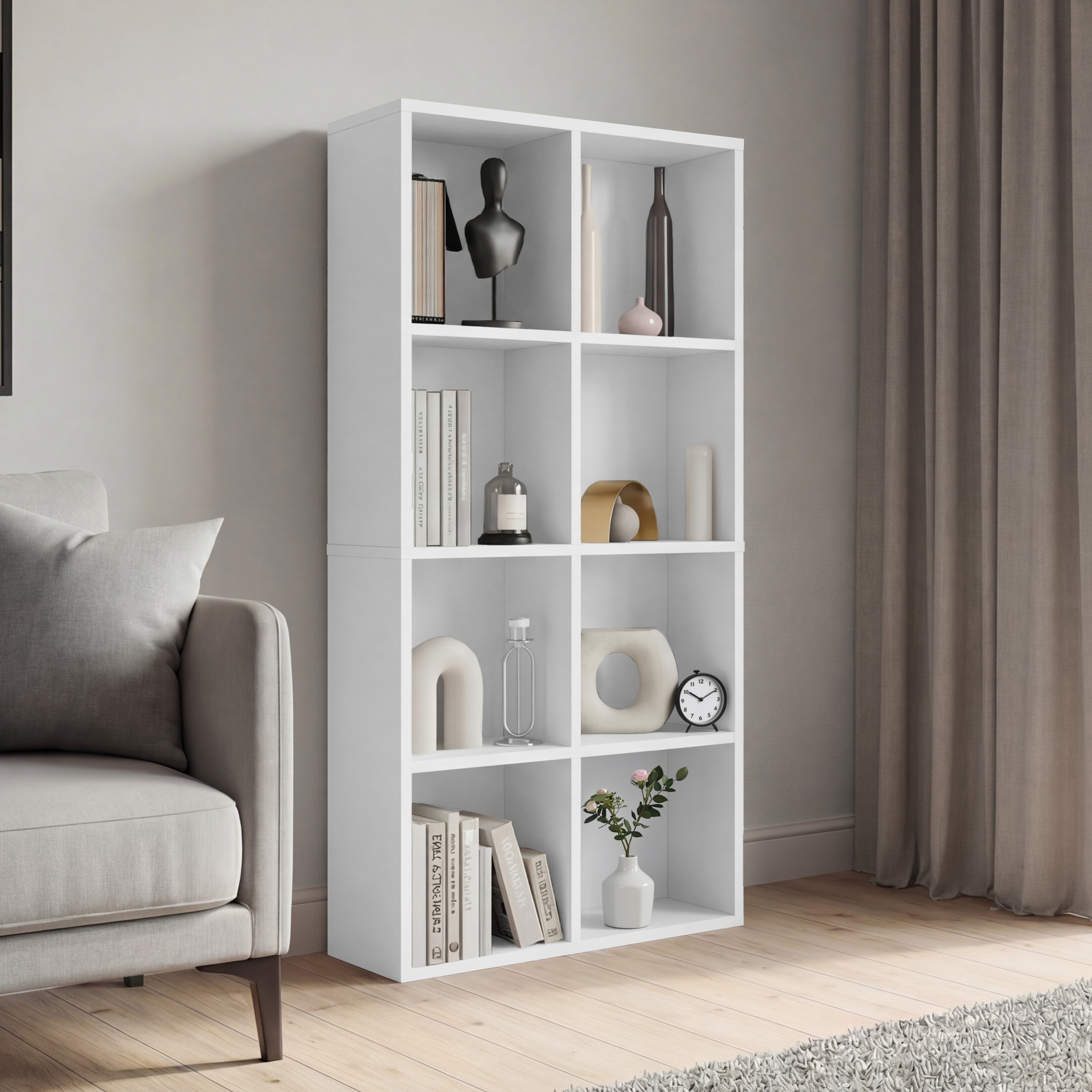 Vida Designs 8 Cube Storage Unit - White