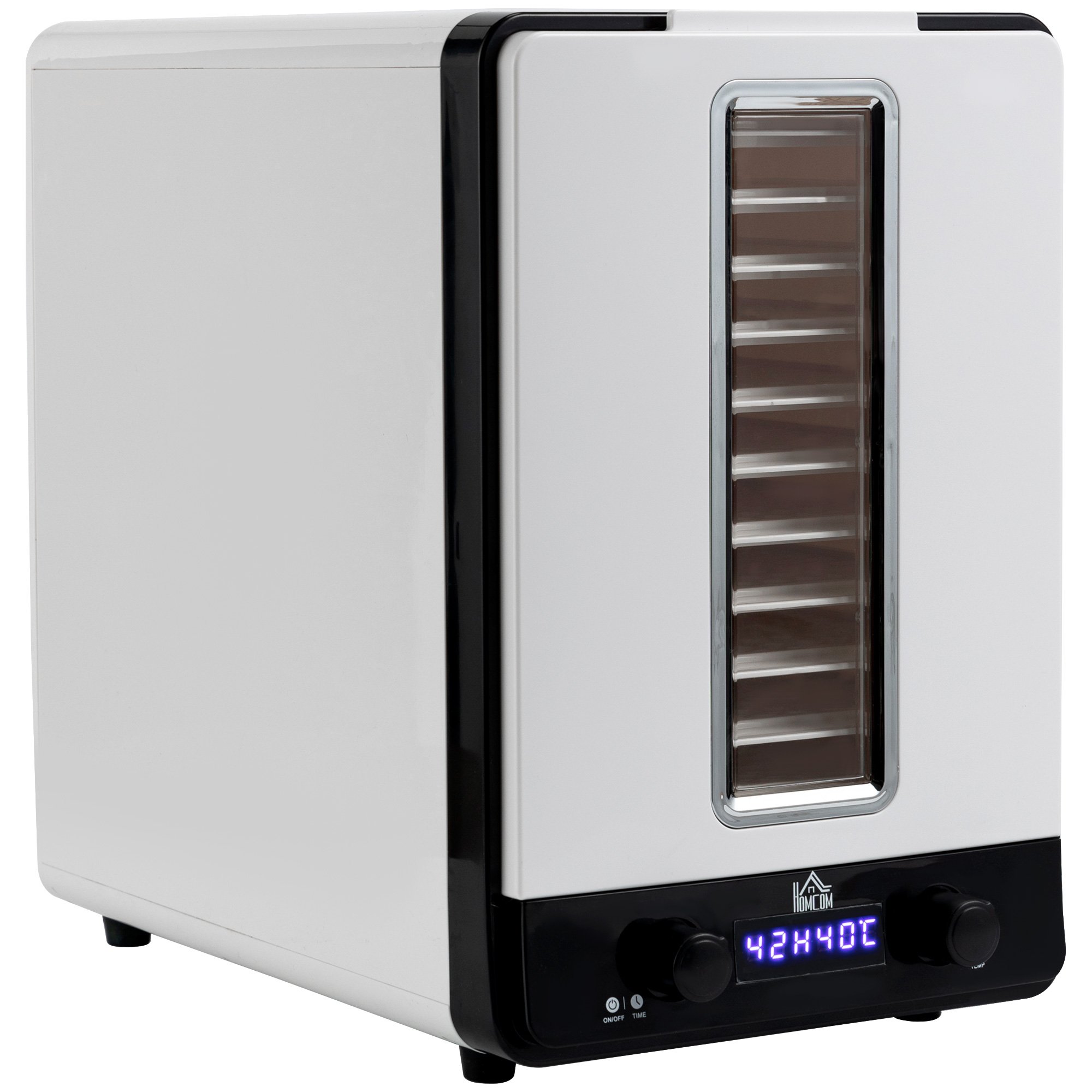 HOMCOM 11 Tier Food Dehydrator with Adjustable Temperature - White