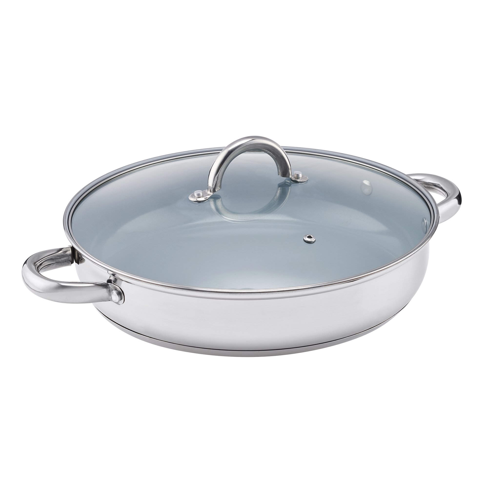 Cooks Professional 30cm Stainless Steel Sauté Pan with Side Handles