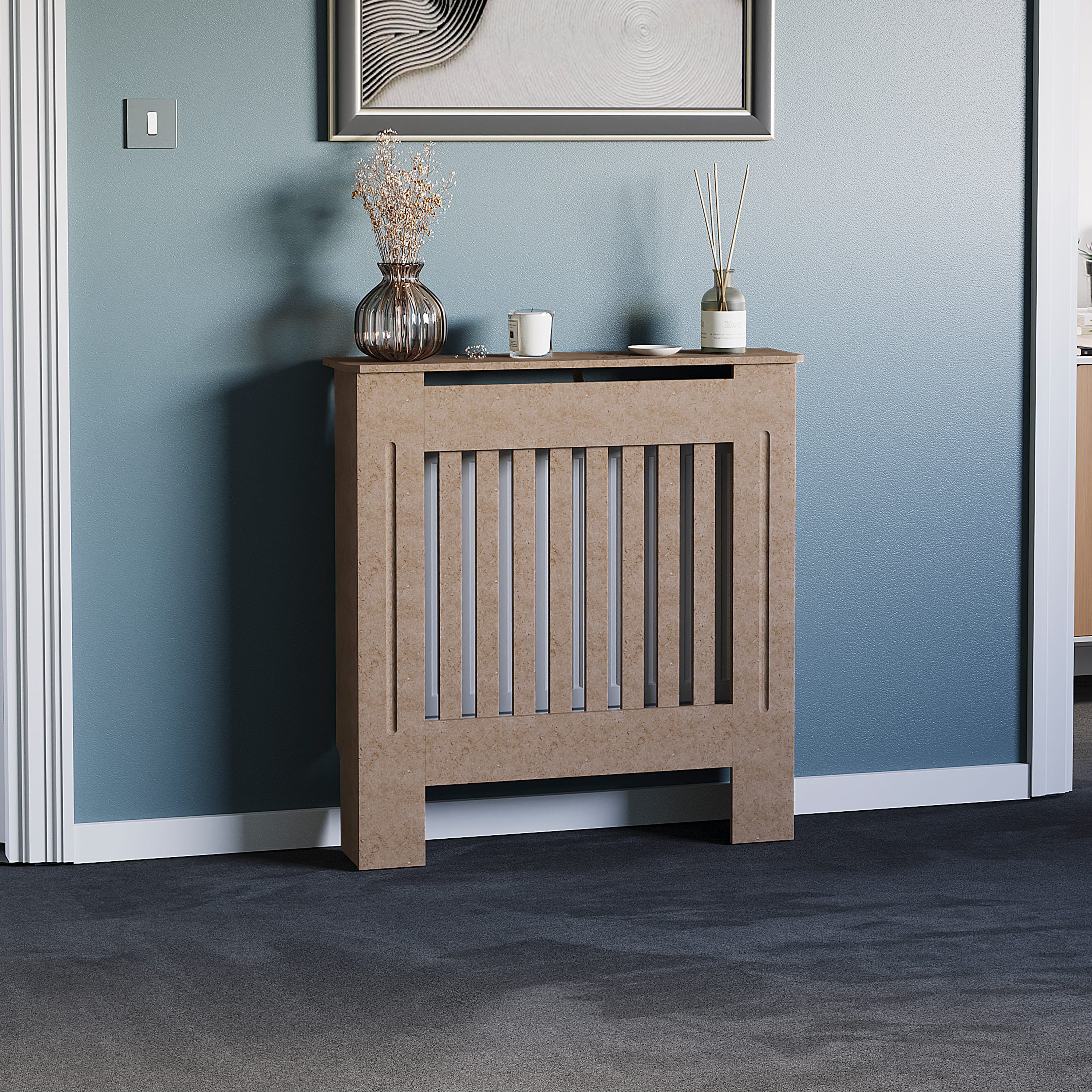 Vida Designs Chelsea Radiator Cover Small - Brown