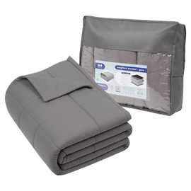 Harbour Housewares Weighted Blanket with Storage Bag - 6kg - Grey