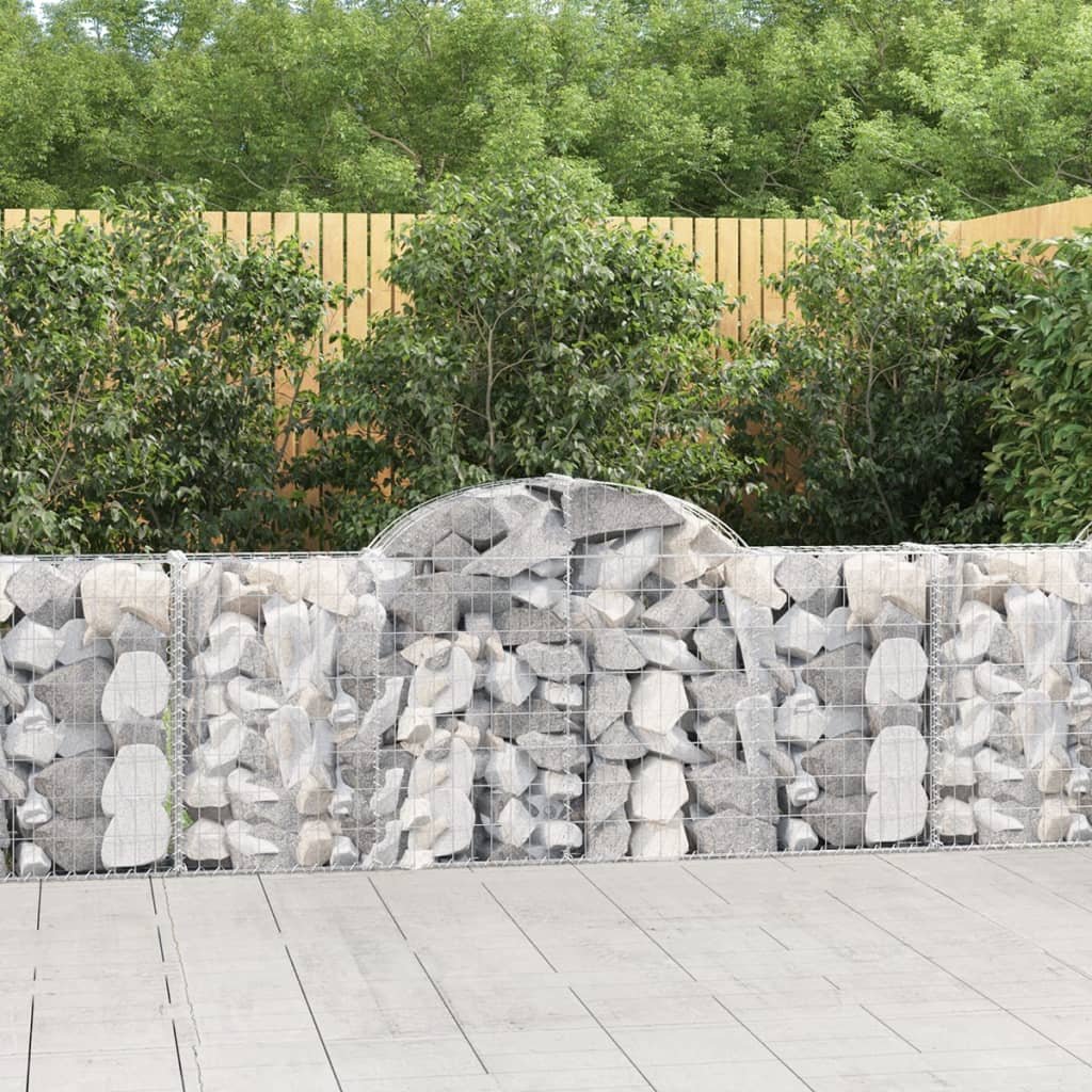 Walplus Galvanised Iron Gabion Basket - Silver 200 x 30 x 80/ V3 - 100 cm