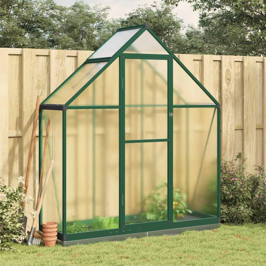Walplus Greenhouse with Base Frame - Green and Transparent - 169 x 58 x 202 cm