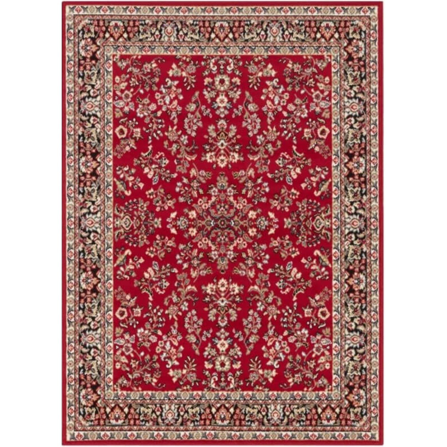 Hanse Home Red Velours Vintage Oriental Style Rug - 80 x 150cm