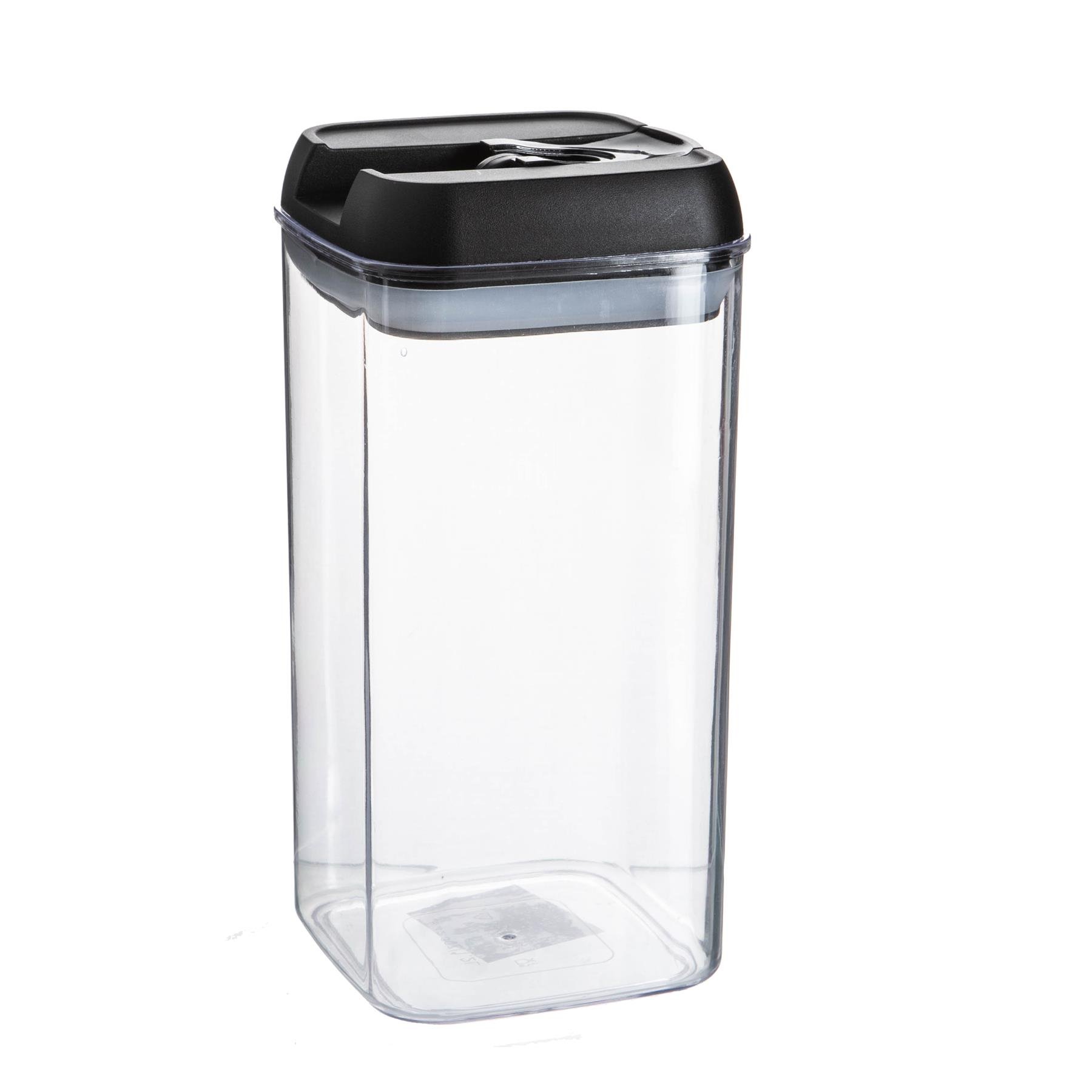Argon Tableware Flip Lock Plastic Food Storage Container - Black