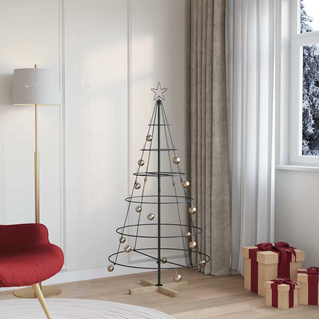 Walplus Christmas Cone Tree 78 cm Wide - Black - 120 cm