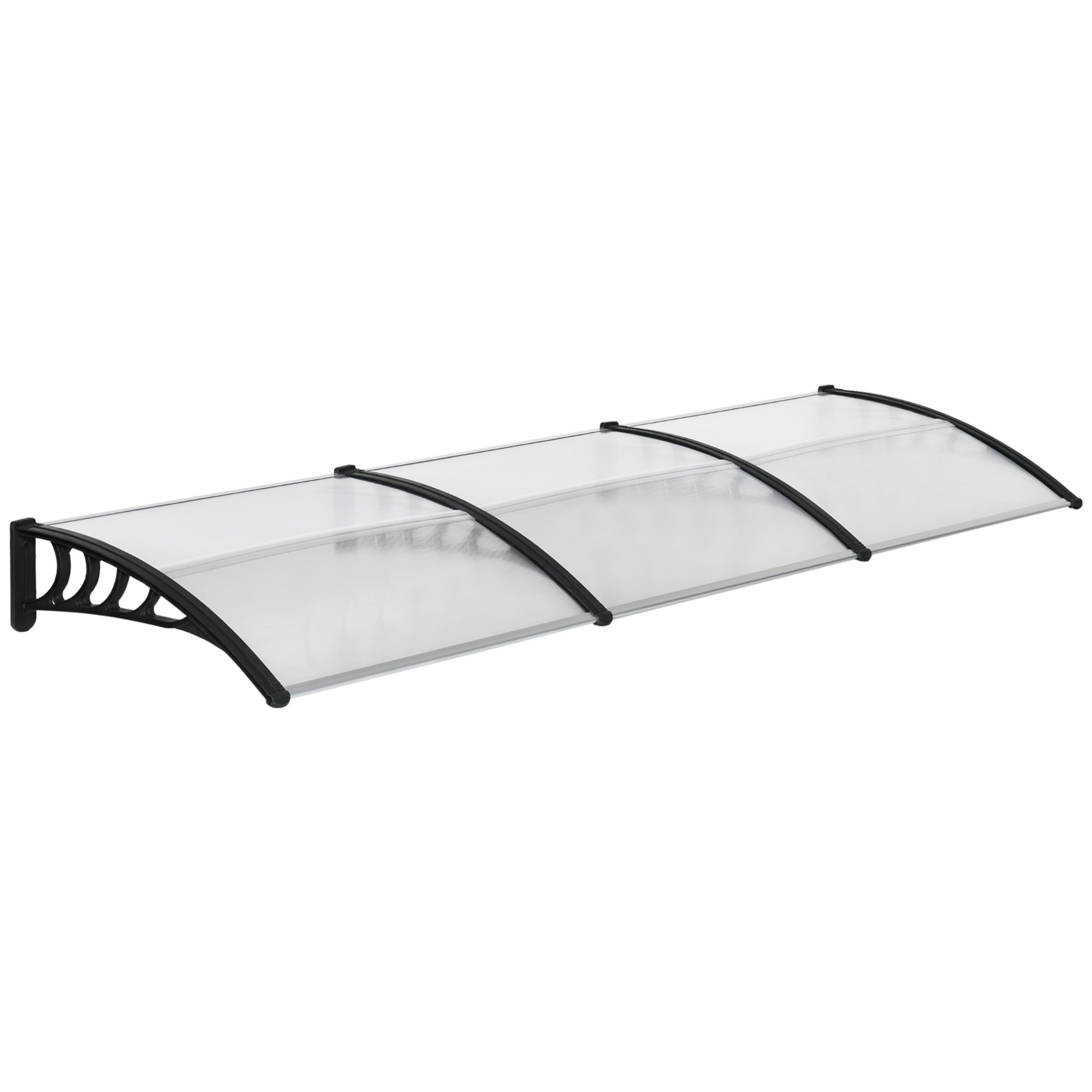 Outsunny Rain Shelter Front Door Canopy - Clear