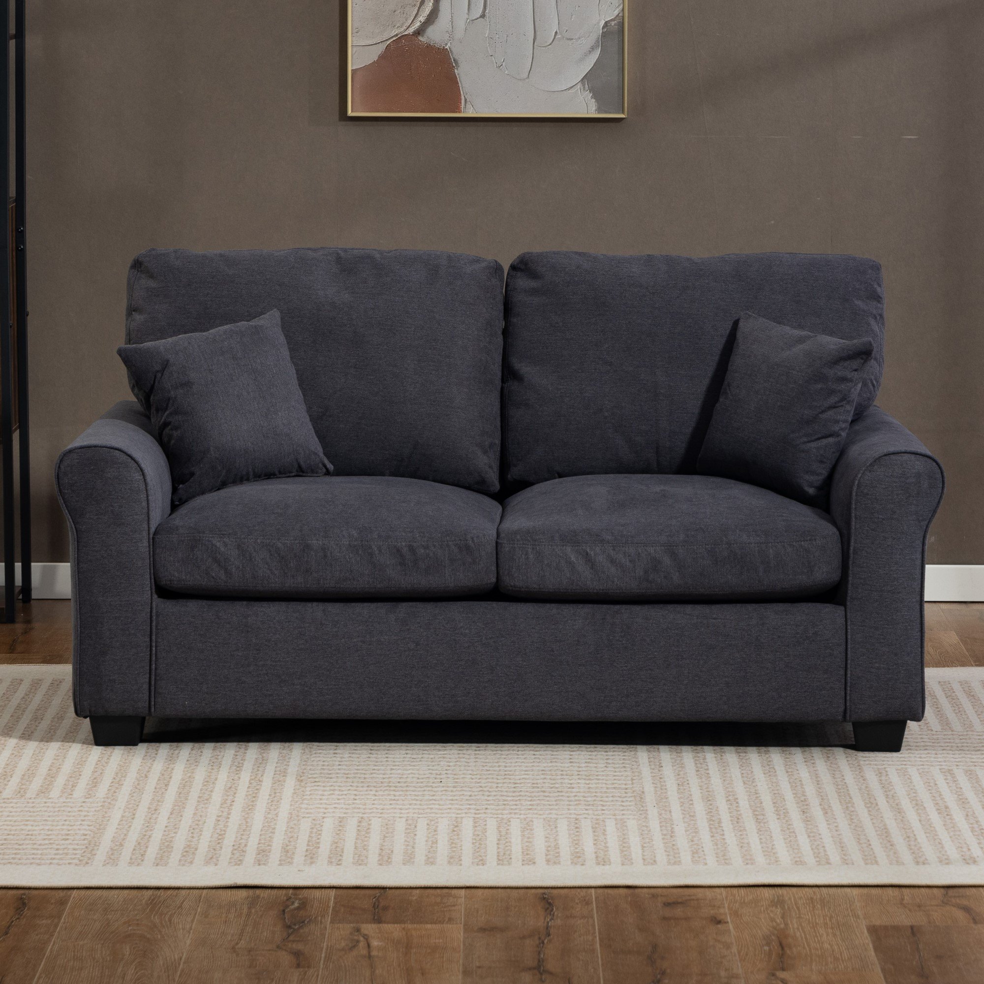 Artemis Home Lewiston Fabric Pull Out Sofabed - Charcoal