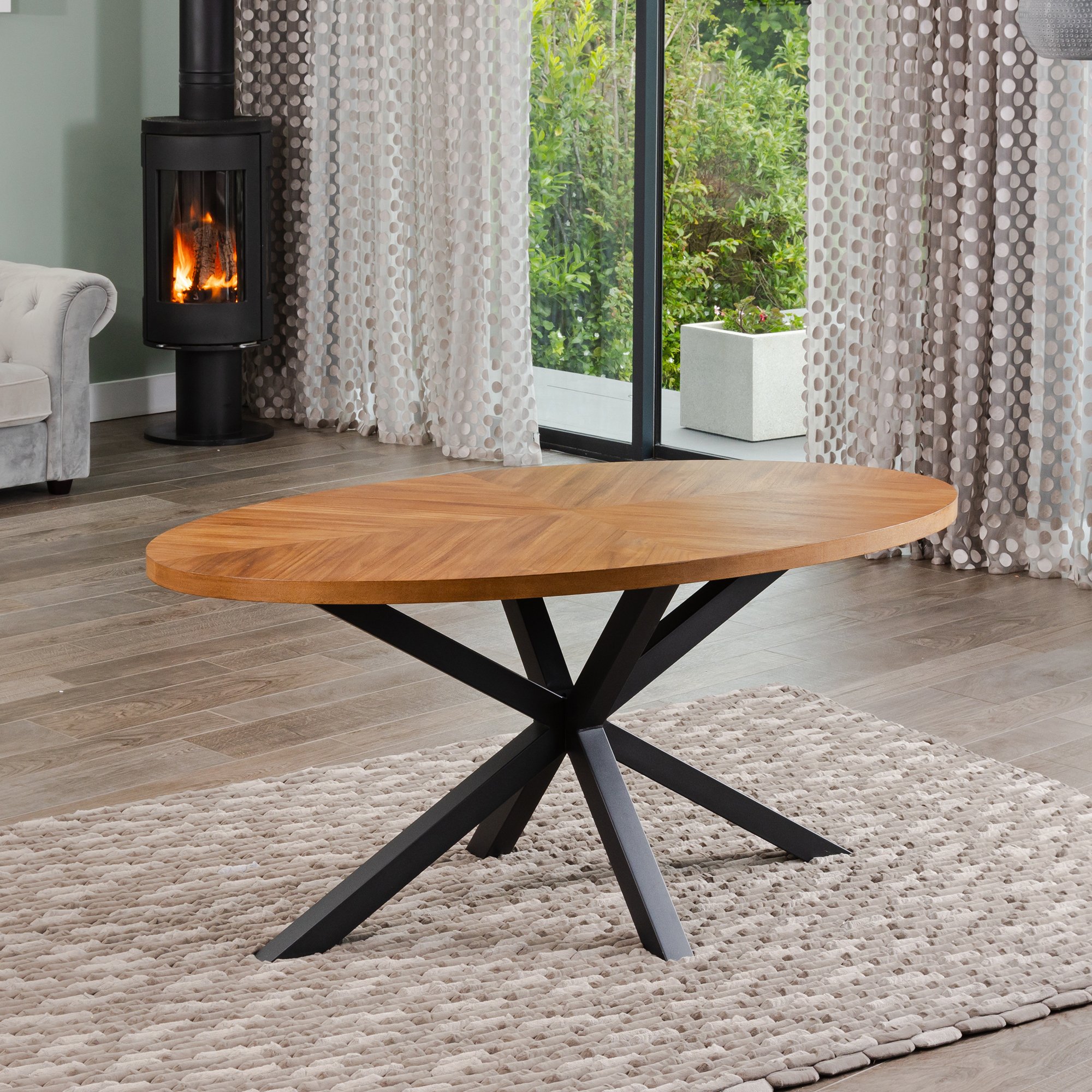 Artemis Home Dossena 170cm Oval Dining Table - Natural