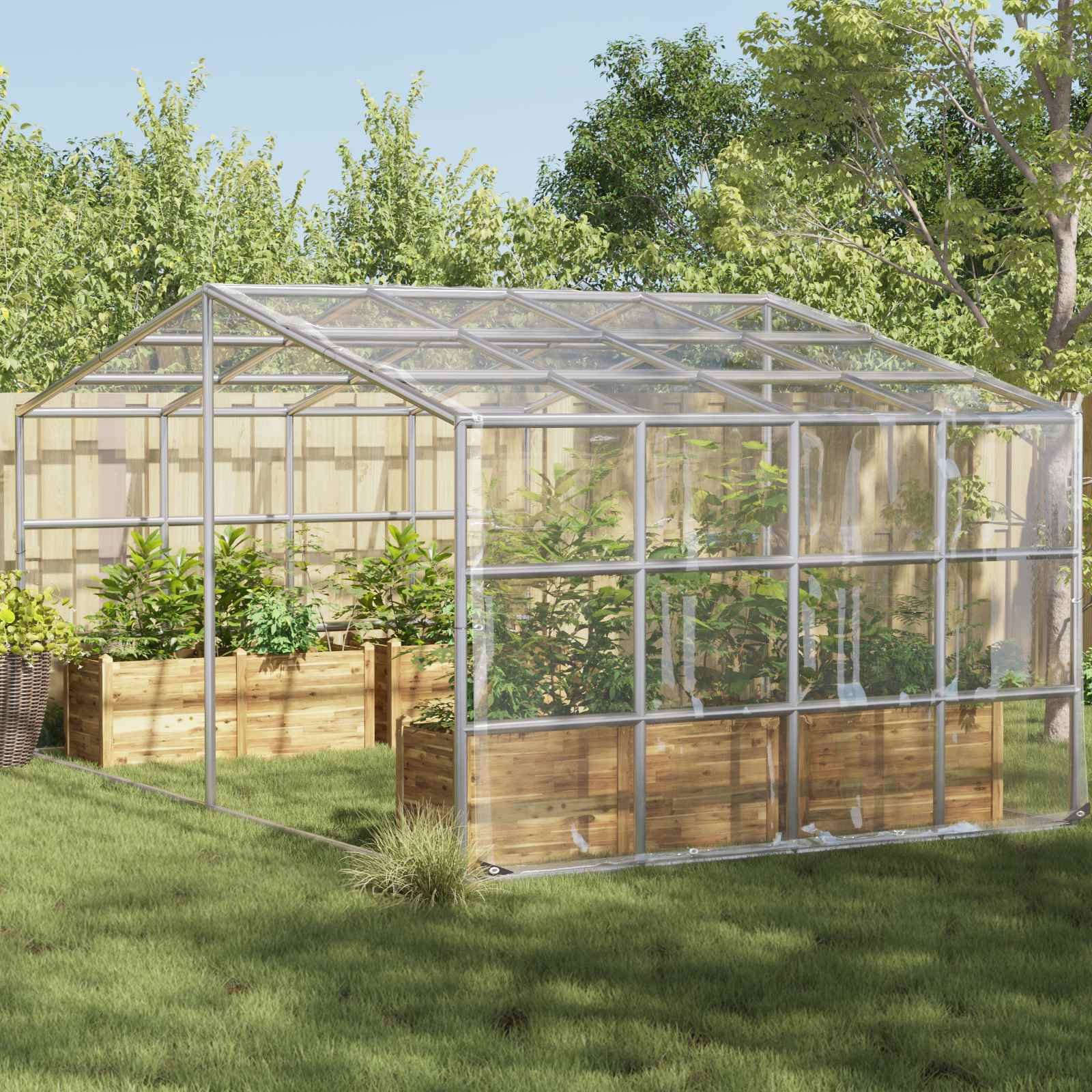 Walplus PVC Plant Cover - Transparent - 400 x 600 cm