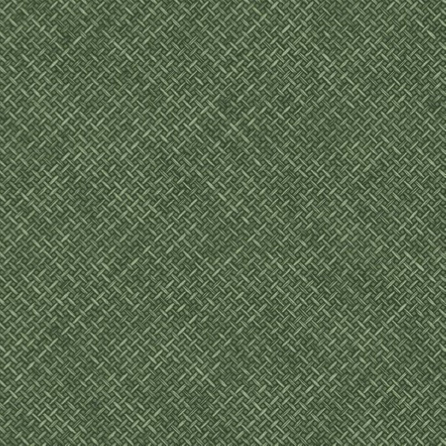 Grandeco Diagonal Basket Weave Wicker Rattan Texture Wallpaper - Deep Green