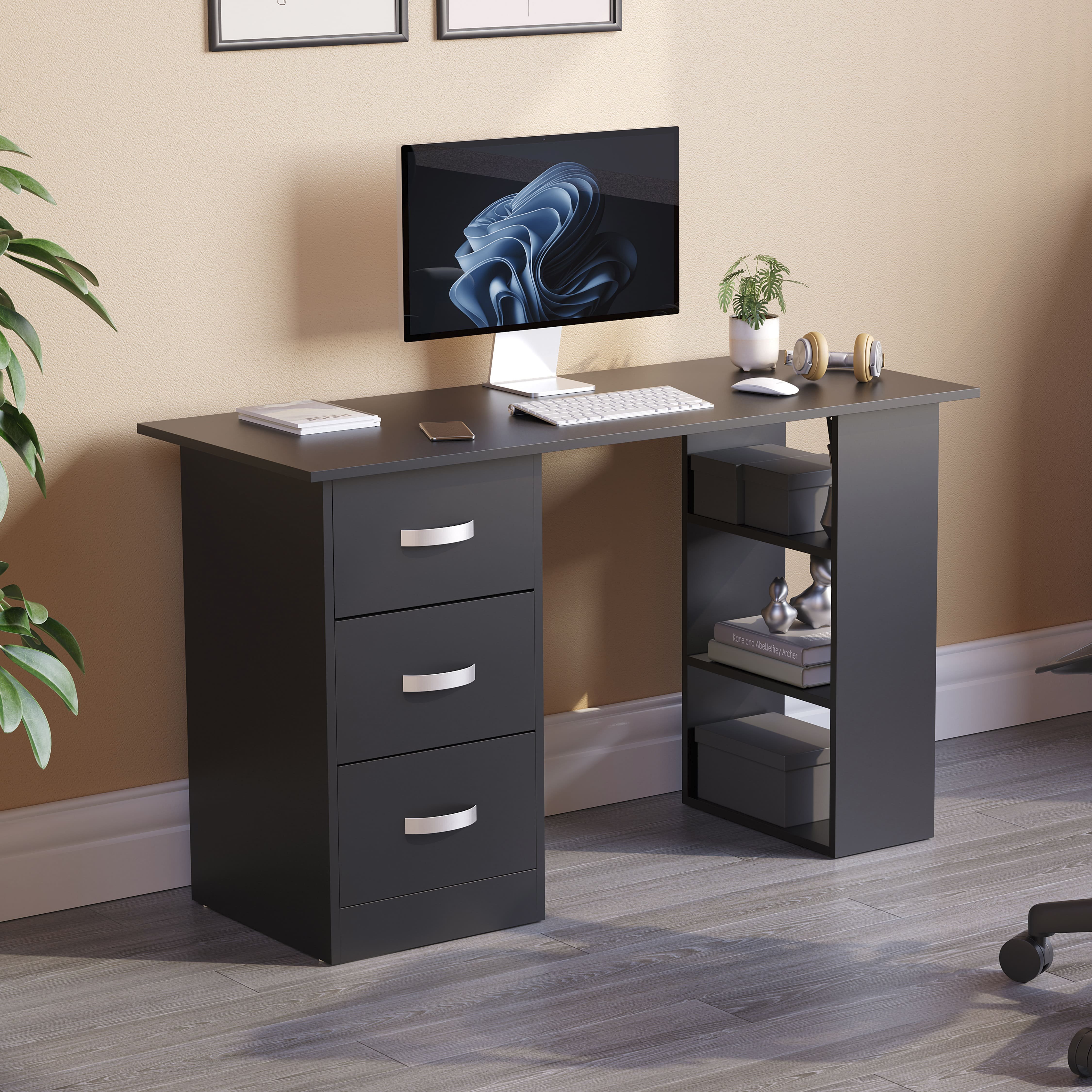 Vida Designs Mason Computer Desk - Black