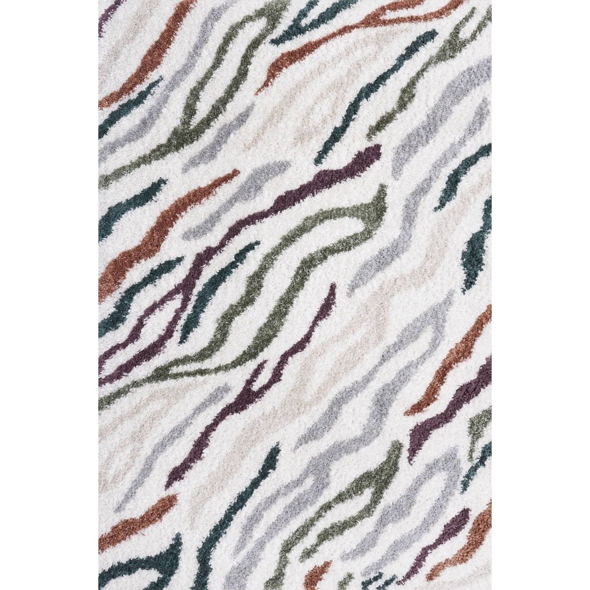 The Rugs Multicoloured Moodi Abstract Shaggy Rug - 80 x 150cm