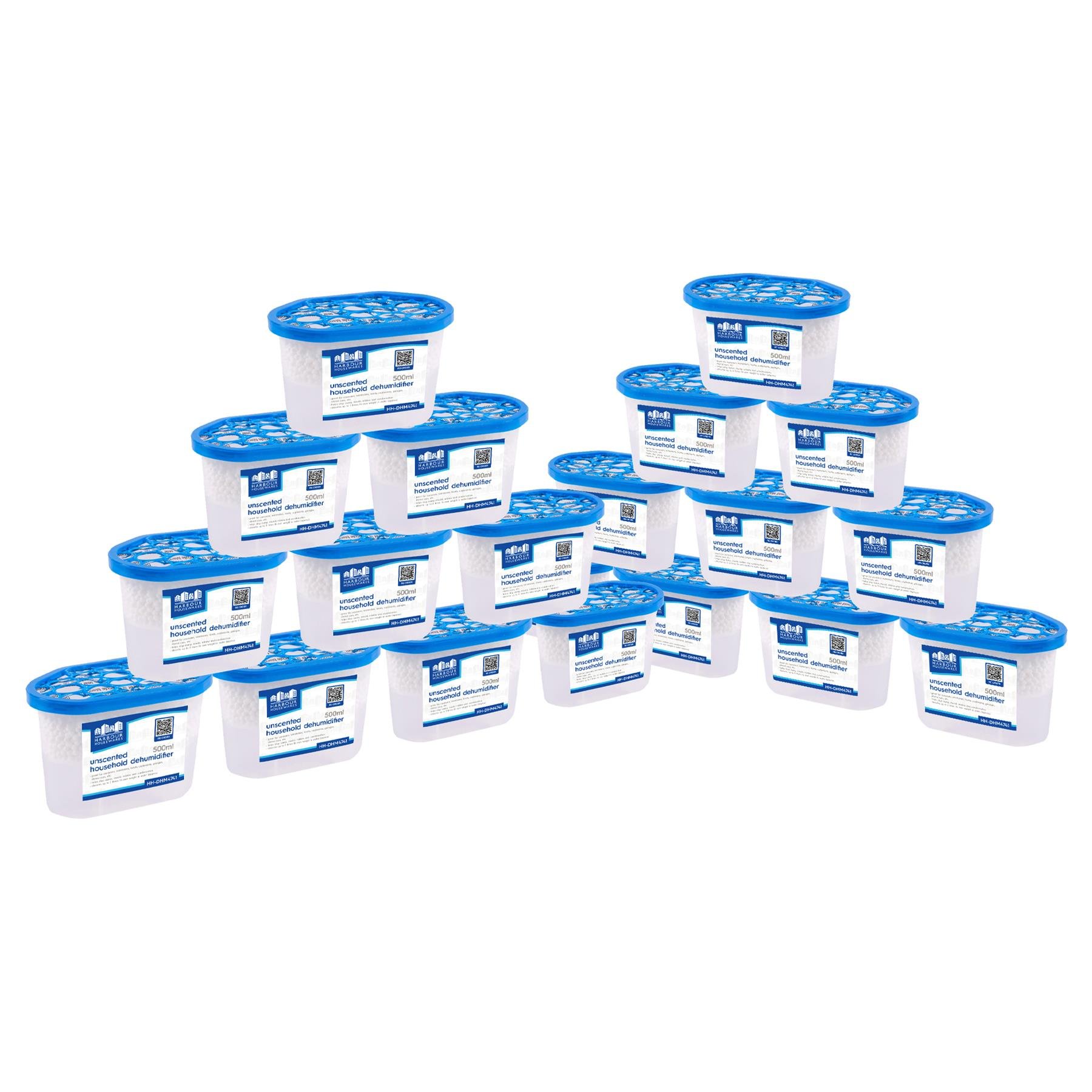 Harbour Housewares Interior Dehumidifiers - Unscented - Pack of 20 - 500ml