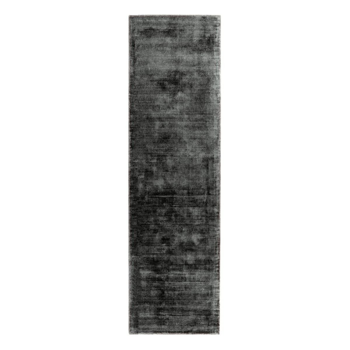 Mega Flooring Black Handmade Plain Runner - 66 x 240cm