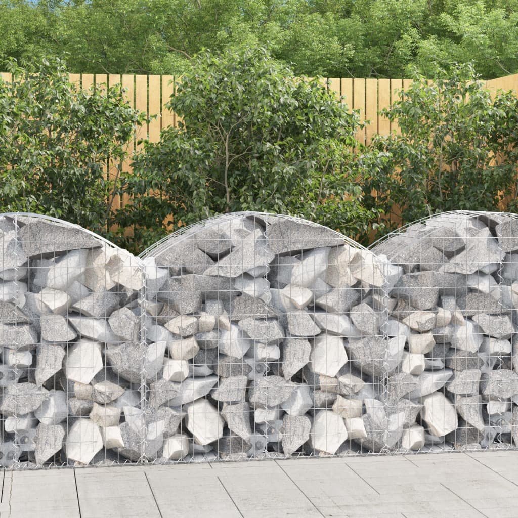 Walplus Galvanised Iron Gabion Basket - Silver 100 x 50 x 80/ - 100 cm