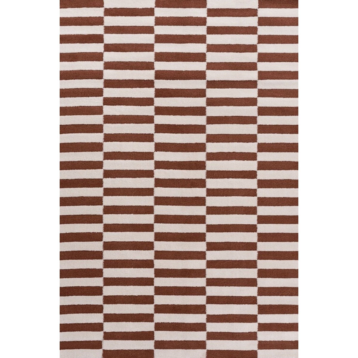 The Rugs Terracotta Loft Striped Rug - 80 x 150cm