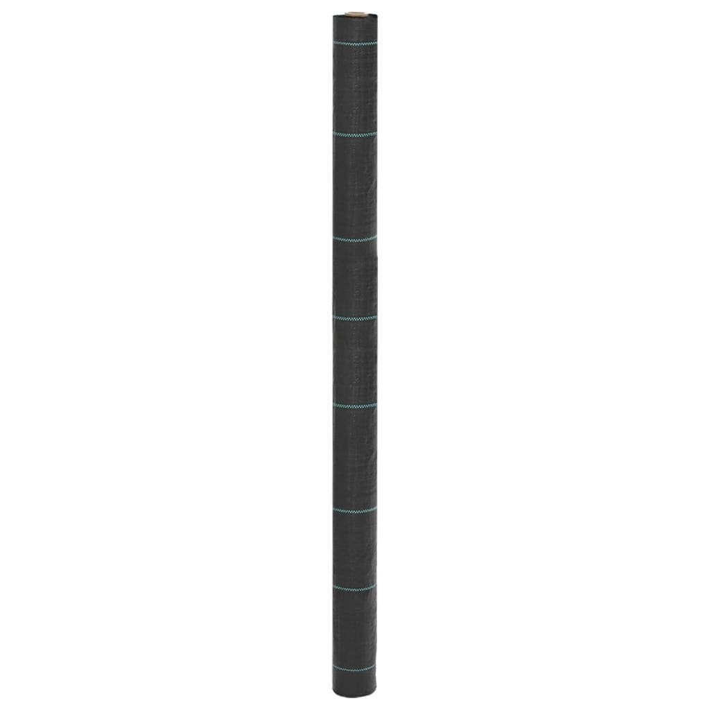 Walplus 100g/m² Polypropylene Gerden Plant Membrane PP - Black - 150 x 10000 cm
