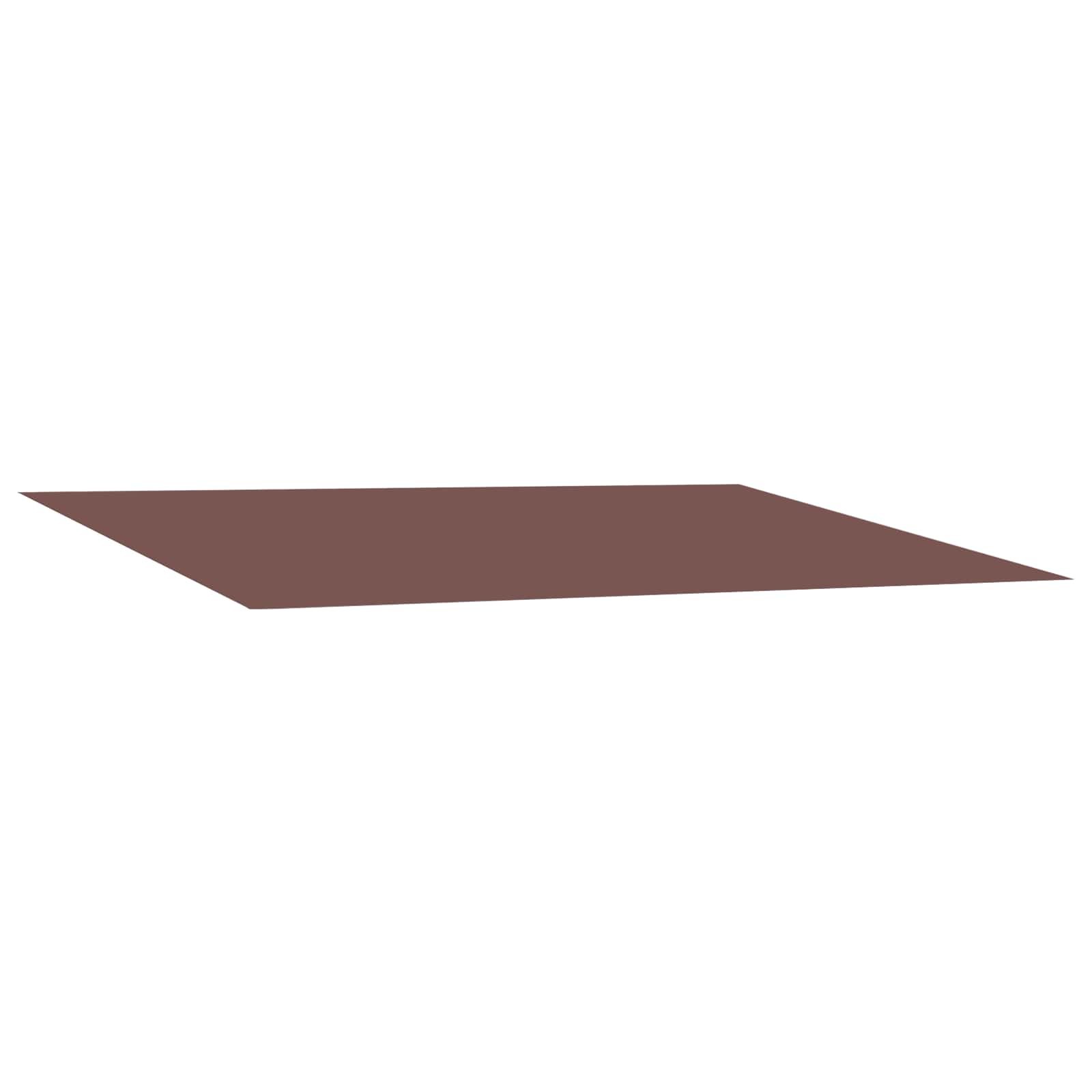 Walplus Polyester Awning Replacement Fabric - Brown - 450 x 300 cm
