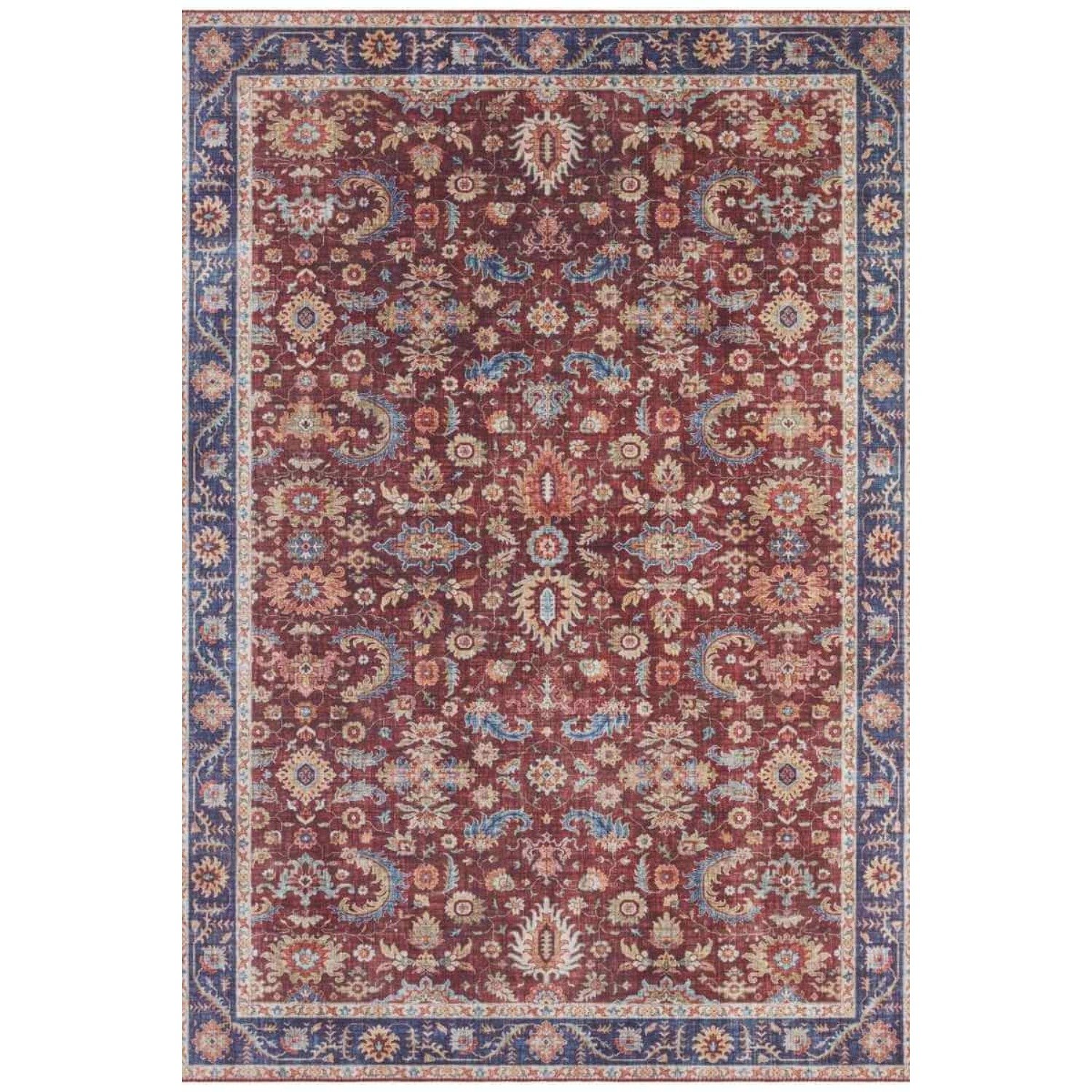 Hanse Home Red Oriental Vivana Vintage Medallion Rug - 80 x 150cm