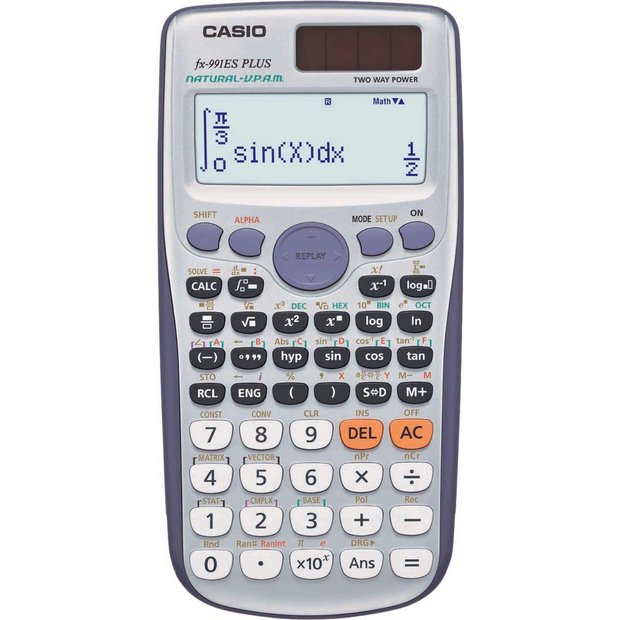 Buy Casio FX991ES Plus Dual Powered Scientific Calculator at Argos.co ...